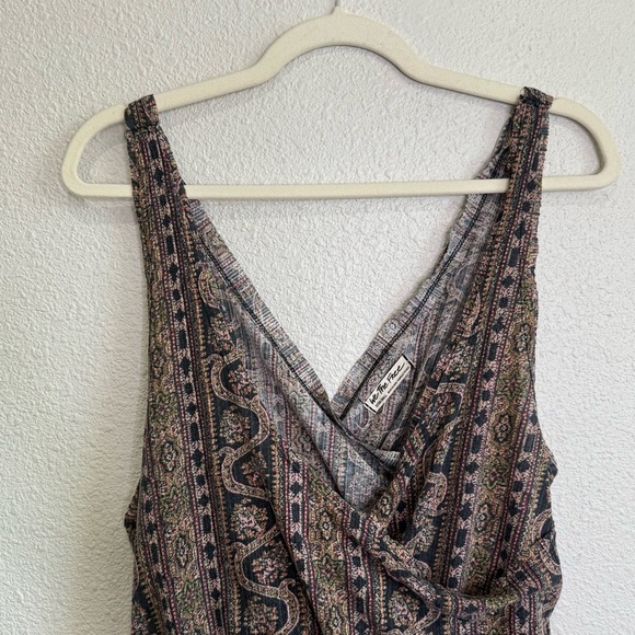 Free People We the Free XS Your Twisted Tank Aztec Boho Casual Beach - Picture 3 of 10